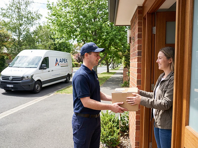 Door-to-door delivery handoff